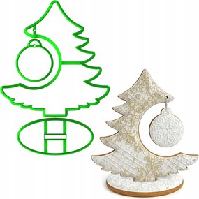 Karácsonyi Forma Karácsonyfa Szett Bombával 20cm