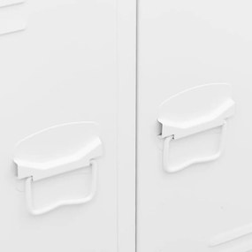 fehér acél ipari stílusú ruhásszekrény 67 x 35 x 107 cm