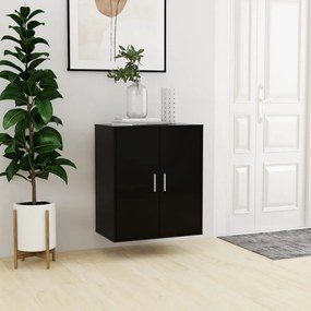 vidaX fekete szerelt fa cipősszekrény 60 x 35 x 70 cm