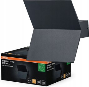 Kerti fali lámpa Kültéri Led lámpa 9.5W 580lm 3000K Szürke IP44 Endura