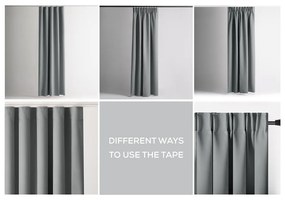 Szürke sötétítő termo függöny 140x245 cm Pleat – Restilo