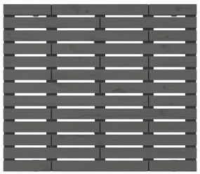 szürke tömör fenyőfa fali fejtámla 106 x 3 x 91,5 cm