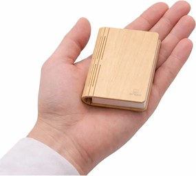 Natúr színű USB hordozható fénydekoráció BookLight – Gingko