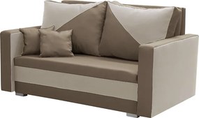 ASTRA1 Kétszemélyes kinyitható kanapé Barna/bézs