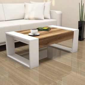 Dohányzóasztal Venüs - Walnut, White