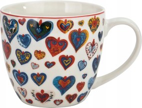 Porcelán bögre 460 ml Színes Szívek 3 Anyák és Apák napja