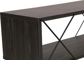 Street TV-állvány, sötétbarna, 120 cm