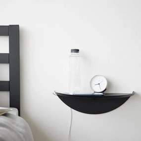 Fekete fém fali polc 40 cm Tower – YAMAZAKI