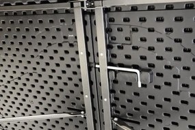 Összecsukható kerti asztal rattan kivitel180 x 75 cm fekete