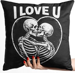 Valentin Napi Párnahuzat 40x40 Valentin nap vastag velúr velvet 40cm