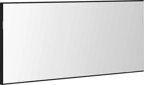 vidaXL Tükör tükörrel Musta tammi 80 x 37 cm Üveg és Műszaki Fa