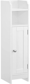 Szabadon álló ajtós szekrény, fehér 20x18x80cm