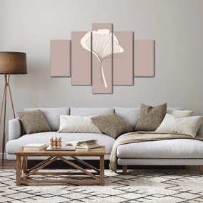 Kép - Bézs színű levelek N⁰3 (150x105 cm)