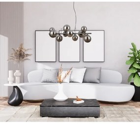 ITALUX PND-406007-10A-BCR - Csillár zsinóron CANELLO 10xG9/5W/230V fekete