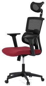 Vörös hálós irodai szék hintamechanikával. KA-B1025 BOR