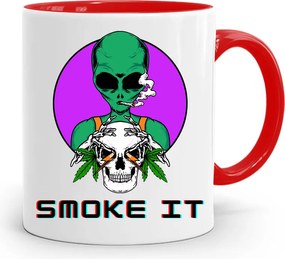 Dohányosoknak 420 Cbd Bögre Piros Ajándék fényképes nyomtatással