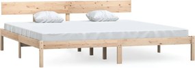 vidaXL Super King tömör fenyőfa ágykeret 180 x 200 cm