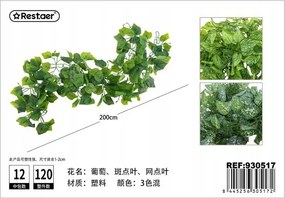 Mesterséges levélfüzér, 200 cm Növényi dekoráció