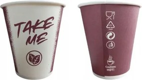 Eldobható bögrék felár nélkül 100% öko papír elvitelre 250 ml 50 db