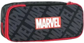 Marvel Black 2 rekeszes tolltartó 26 cm
