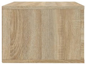 2 db sonoma tölgy falra szerelhető éjjeliszekrény 50x36x25 cm