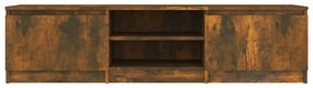 füstös tölgy színű szerelt fa TV-szekrény 140 x 40 x 35,5 cm