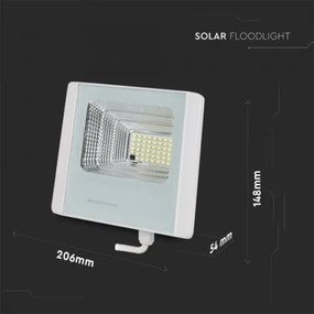 LED Kültéri napelemes reflektor LED/12W/3,2V IP65 4000K + távirányító