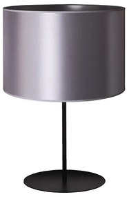Duolla - Asztali lámpa CANNES 1xE14/15W/230V átm. 20 cm ezüst/fekete 603034