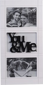 Képkeret galéria 2 képhez 10x15 You&amp;Me fehér ajándék