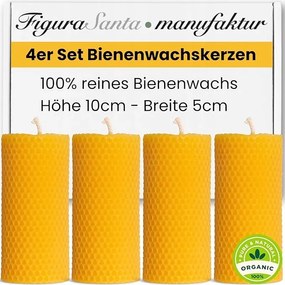 Méhviasz dekoråciós gyertya illatmentes FiguraSanta