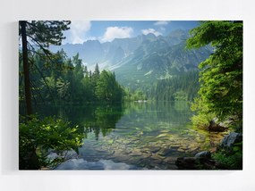 Poszter Hegyek Tó Erdő Tájkép Tátra Természet 60x40