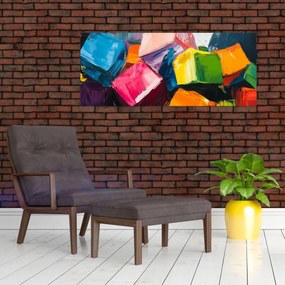 Kép - Színes kockák (120x50 cm)