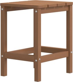 vidaXL barna HDPE kerti Adirondack asztal 38 x 38 x 46 cm