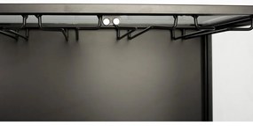 Fekete fenyőfa bortartó szekrény 10 palackhoz, 52x103 cm Rob - White Label