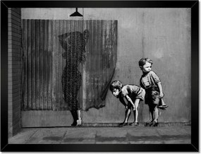 Poszterek keretben 40x30 Banksy Csaj Zuhany
