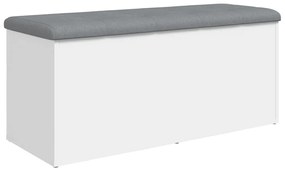 fehér szerelt fa tárolópad 102 x 42 x 45 cm
