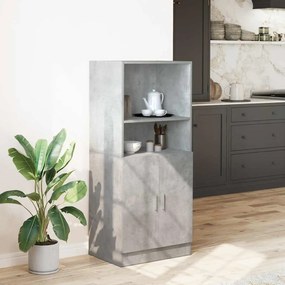 betonszürke szerelt fa konyhaszekrény 57 x 41,5 x 131,5 cm