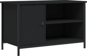 vidaXL fekete szerelt fa TV-szekrény 80x40x50 cm
