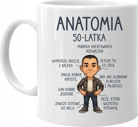 Születésnapi ajándék bögre 50-es évek anatómiája