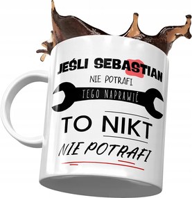 Bögre Sebastian Seba Férj Kolléga Ajándék Nyomtatott Fotóval