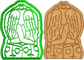 Forma Lyukasztó Mézeskalács kiszúró Barátnők 10cm