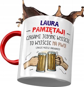 Piros Bögre Laura Barátnő Feleség Nyomtatott Fotóval