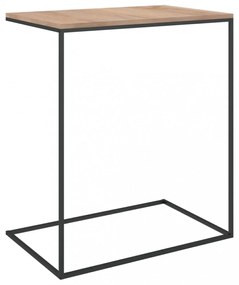 fekete szerelt fa kisasztal 55 x 35 x 66 cm