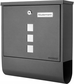 Postaláda Újságtartó Antracit