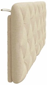 krémszínű szövet fejtámla párna 120 cm