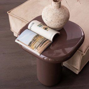 Fényes tárolóasztal 50x50 cm Zava – WOOOD