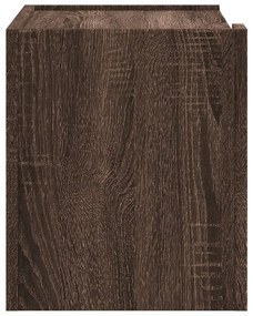 2 db barna tölgy színű fali éjjeliszekrény 45 x 30 x 35 cm
