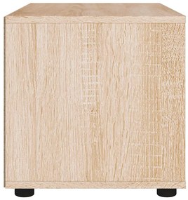 VISNES sonoma tölgy szerelt fa TV-szekrény 100x40x38 cm