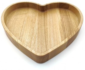 Fa tálaló tál szív alakú NSV30