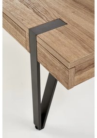 Kávésasztal TULUZA 41x120 cm arany dió/fekete